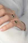 Δαχτυλίδι Χρυσό 14Κ Emerald Square