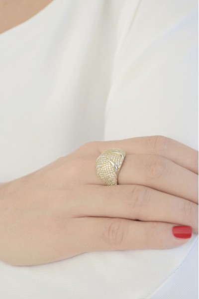 Δαχτυλίδι Χρυσό 14Κ Πετράτο Lady