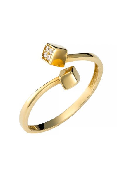 Δαχτυλίδι Χρυσό 14Κ Square To Square