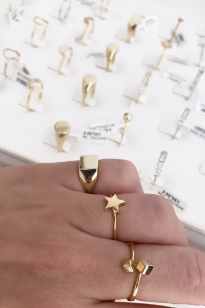 Δαχτυλίδι Χρυσό 14Κ Square To Square