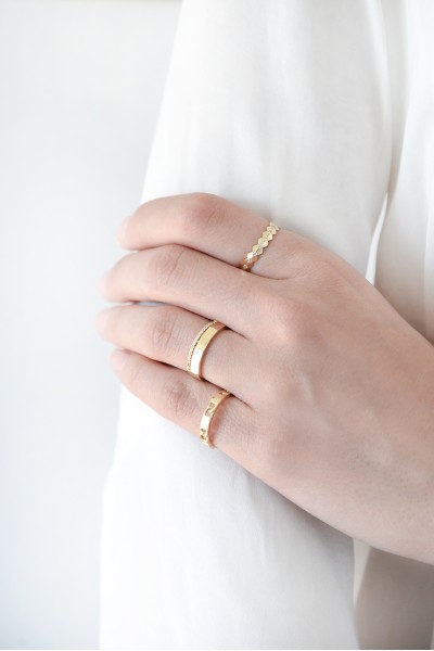 Δαχτυλίδι Χρυσό 14Κ Shiny Dots 5635