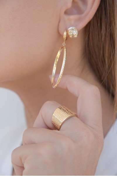 Δαχτυλίδι Χρυσό 14Κ Disco