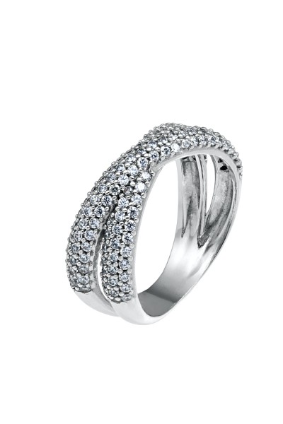 Δαχτυλίδι Λευκόχρυσο 14Κ X Collection