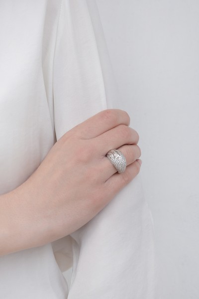 Δαχτυλίδι Χρυσό 14Κ Lady Shine White