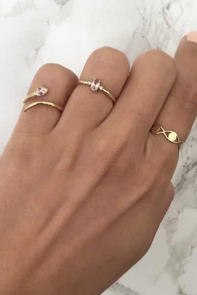 Δαχτυλίδι Χρυσό 14Κ Mister Eye