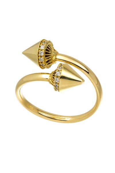 Δαχτυλίδι Χρυσό 14Κ Rock Studs