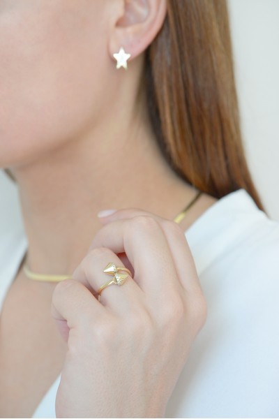 Δαχτυλίδι Χρυσό 14Κ Rock Studs