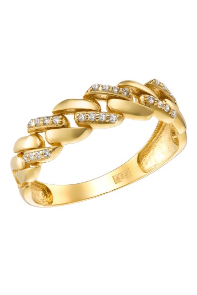 Δαχτυλίδι Χρυσό 14Κ Blogger Style 6412
