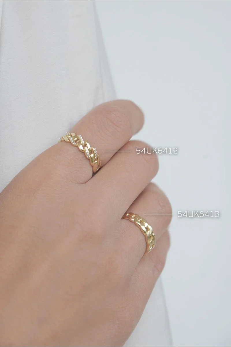 Δαχτυλίδι Χρυσό 14Κ Blogger Style 6412