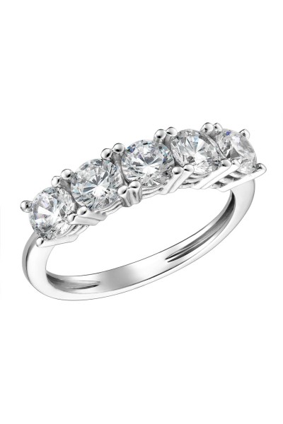 Δαχτυλίδι Λευκόχρυσο 14Κ Σειρέ