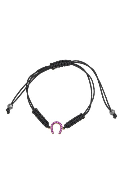 Βραχιόλι Makrame Χρυσό 14Κ Lucky For You