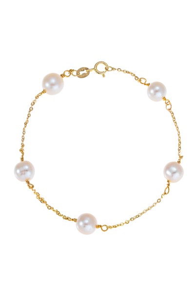 Βραχιόλι Χρυσό 14Κ Μαργαριτάρι Elite
