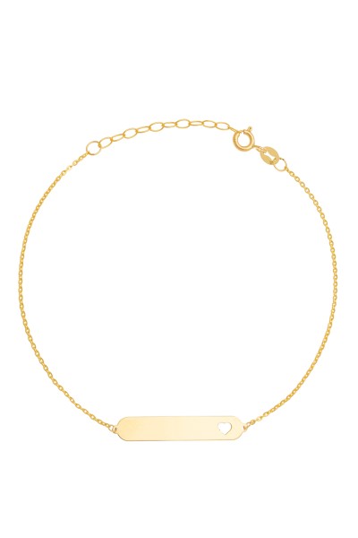 Βραχιόλι Χρυσό 14Κ Heart Line