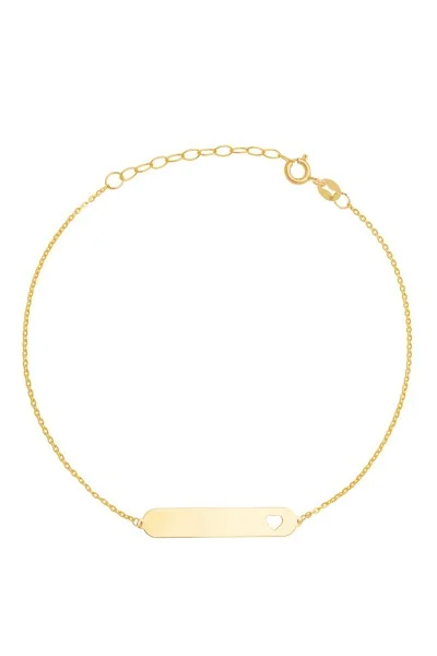 Βραχιόλι Χρυσό 14Κ Heart Line