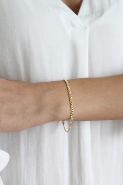 Βραχιόλι Χρυσό 14Κ Retro Shine