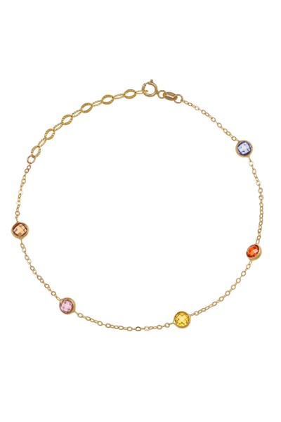 Βραχιόλι Χρυσό 14Κ Colour Dots