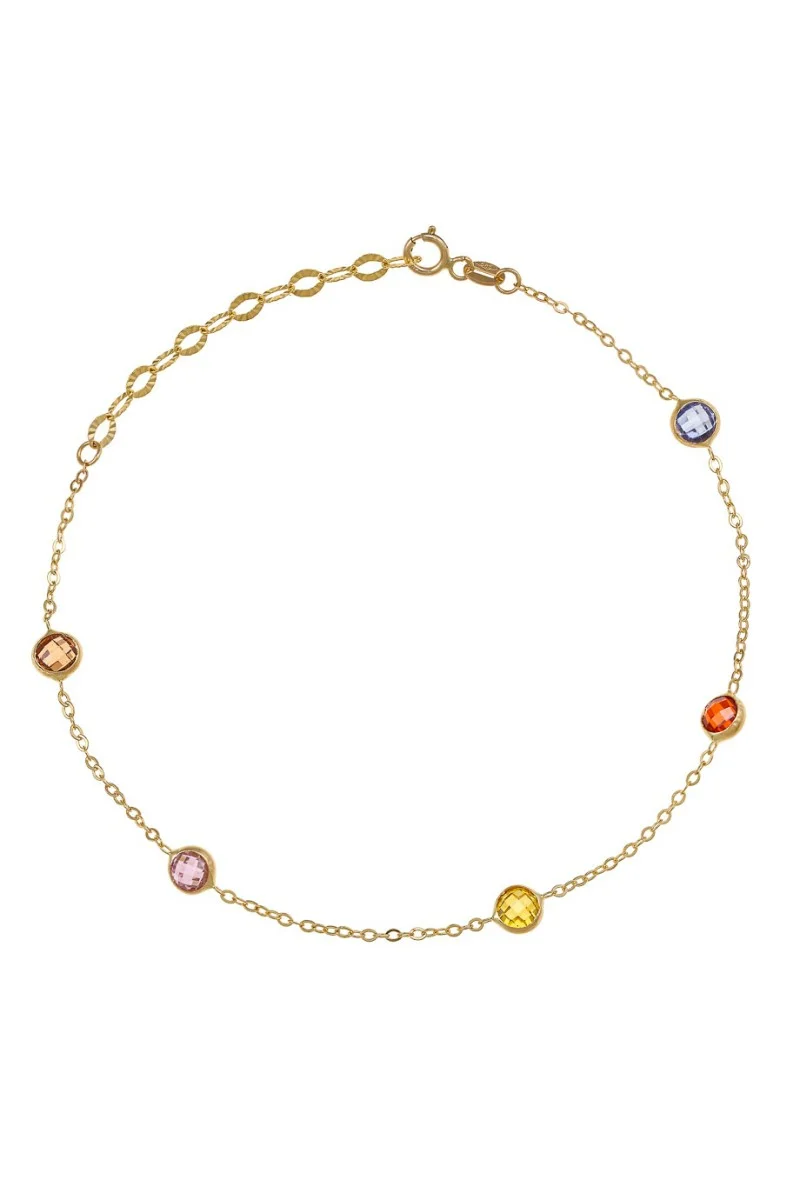 Βραχιόλι Χρυσό 14Κ Colour Dots