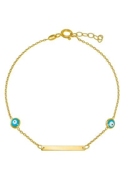 Βραχιόλι Χρυσό 14Κ Ταυτότητα Eyes Line