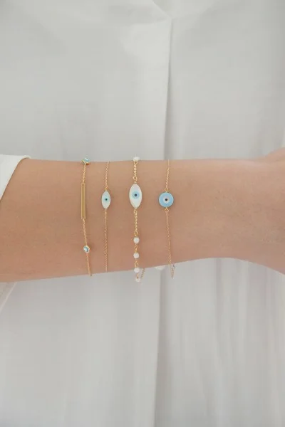 Βραχιόλι Χρυσό 14Κ Ταυτότητα Eyes Line