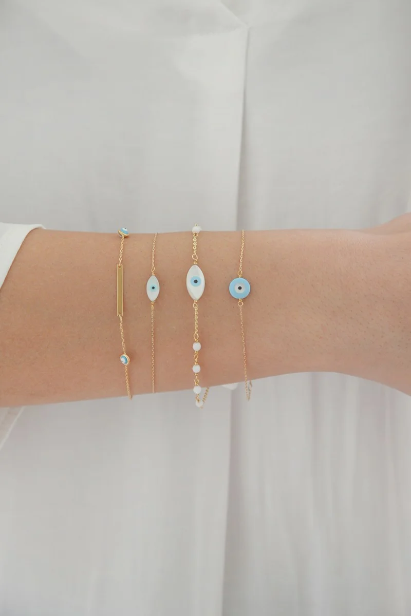 Βραχιόλι Χρυσό 14Κ Ταυτότητα Eyes Line