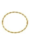Βραχιόλι Χρυσό 14Κ Bangle Πλεξούδα 4924