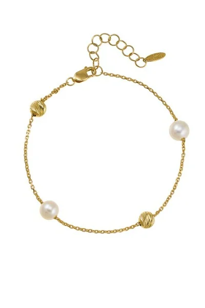 Βραχιόλι Χρυσό 14Κ Pearl Dots