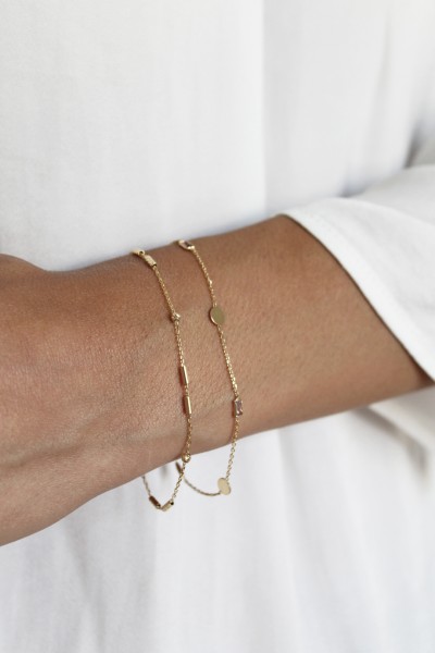 Βραχιόλι Χρυσό 14Κ Colour Dots