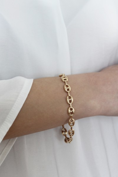 Βραχιόλι Χρυσό 14Κ Fashion Blogger Elite