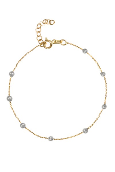 Βραχιόλι Χρυσό 14Κ White Dots