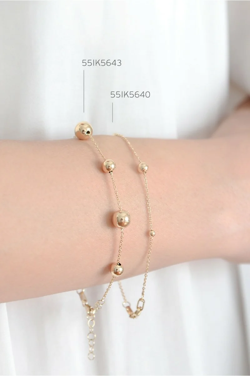 Βραχιόλι Χρυσό 14Κ Bead It Shine 5640