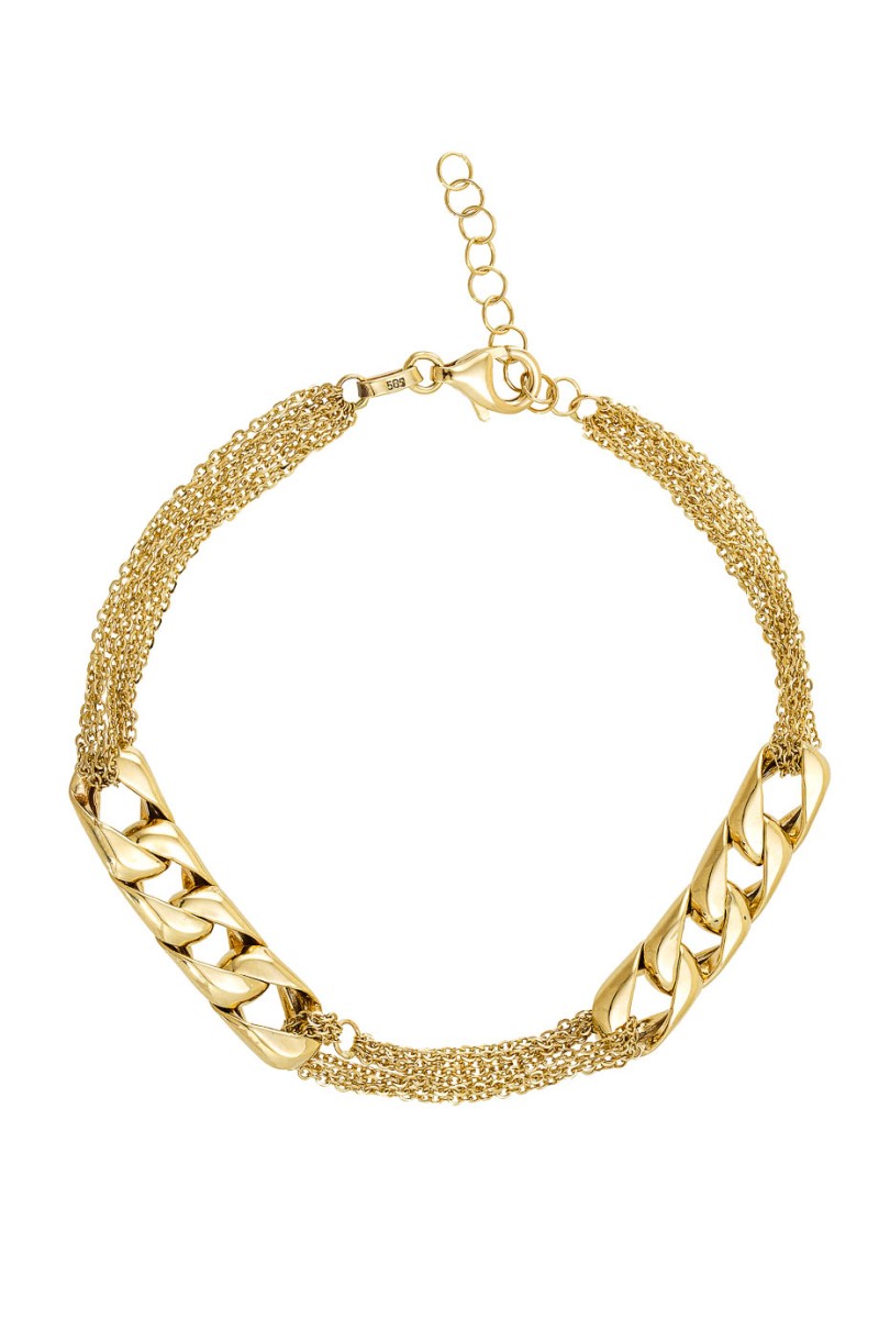 Βραχιόλι Χρυσό 14Κ Blogger Style Chain 5641