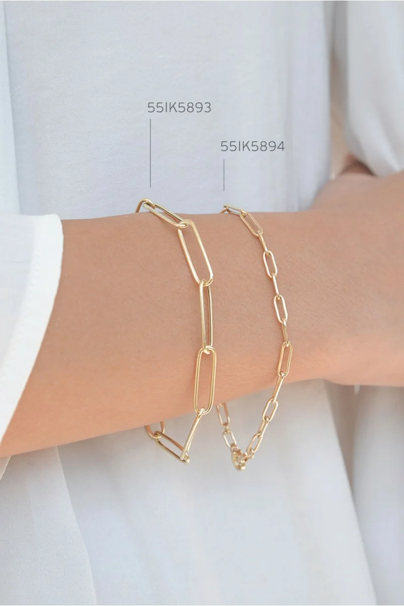 Βραχιόλι Χρυσό 14Κ Blogger Style Elite 5893