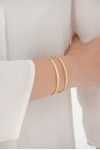 Βραχιόλι Χρυσό 14Κ Bangle Eternal White 6212