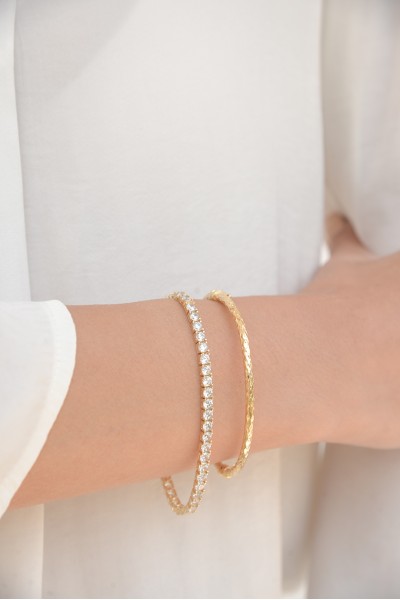 Βραχιόλι Χρυσό 14Κ Bangle Disco 6416