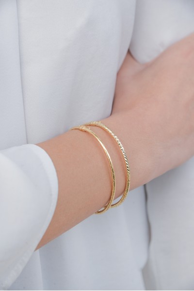 Βραχιόλι Χρυσό 14Κ Bangle Dolce Vita 6529