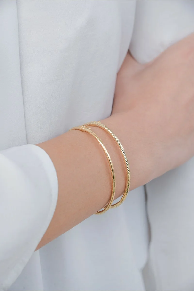 Βραχιόλι Χρυσό 14Κ Bangle Dolce Vita 6529