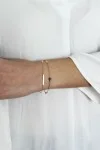 Βραχιόλι Λευκόχρυσο 14Κ Shiny Line
