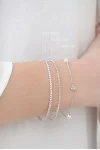 Βραχιόλι Λευκόχρυσο 14Κ Dolce Vita White 5742