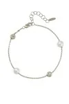 Βραχιόλι Χρυσό 14Κ Pearl Dots White