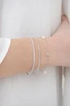 Βραχιόλι Χρυσό 14Κ Pearl Dots White