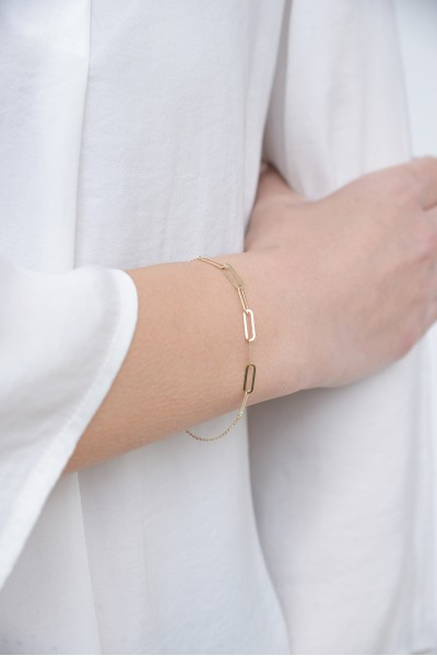 Βραχιόλι Χρυσό 14Κ Blogger Style 6223