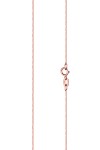 Αλυσίδα Veneziana 50cm από Ροζ Χρυσό 14Κ