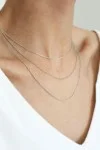 Αλυσίδα Marsha 40cm από Λευκόχρυσο 14Κ