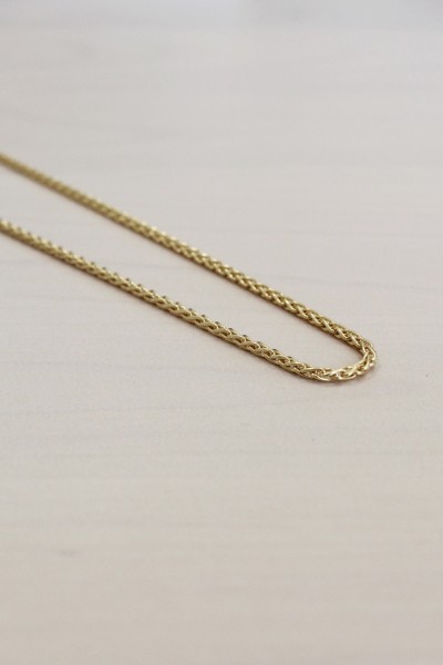 Αλυσίδα Spigga Στρογγυλή 50cm από Χρυσό 14Κ Round No3
