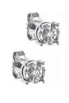 Σκουλαρίκια Λευκόχρυσο 18Κ Diamantate Brillant 0.04ct