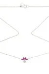 Κολιέ Λευκόχρυσο 18Κ Ρουμπίνι Brillant 0.52CT