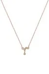 Κολιέ Ροζ Χρυσό 18Κ Elite Bubbles 0.07Ct