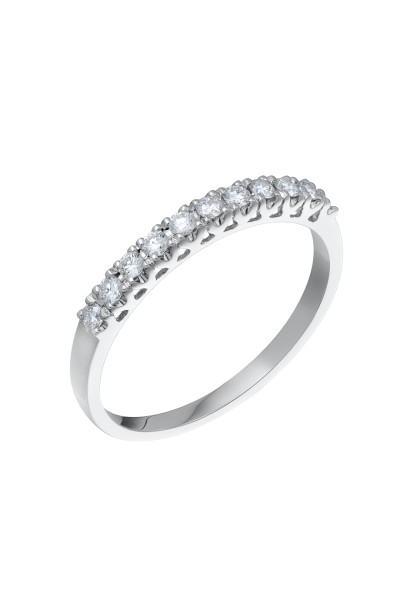 Δαχτυλίδι Λευκόχρυσο 18Κ Διαμάντι Σειρέ 0.23Ct