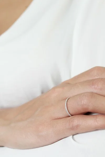 Δαχτυλίδι Χρυσό 18Κ Διαμάντι Σειρέ 0.19Ct