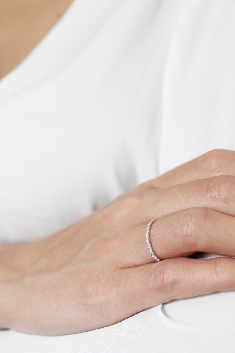 Δαχτυλίδι Χρυσό 18Κ Διαμάντι Σειρέ 0.19Ct